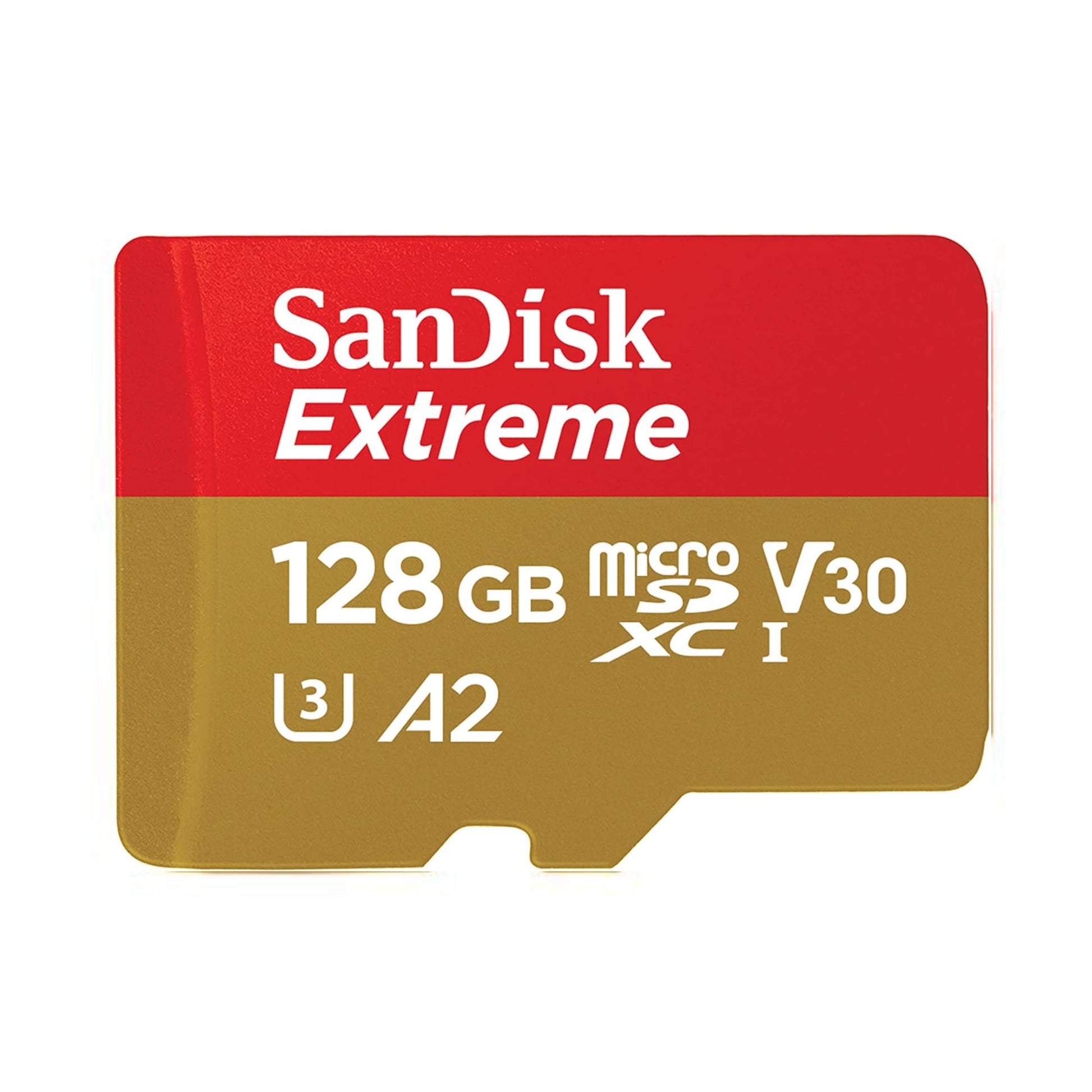 SanDisk Extreme MicroSDHC UHS-I Memory Card 128GB – large capacity microSD card optimized for 4K UHD video recording
