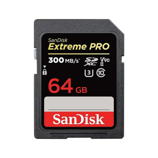 SanDisk Extreme Pro SDXC UHS-II Memory Card 64GB – ultra-fast memory card optimized for high-resolution content capture
